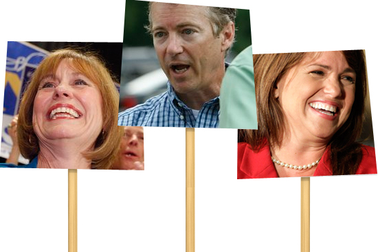 Sharron Angle, Rand Paul, Christine O'Donnell