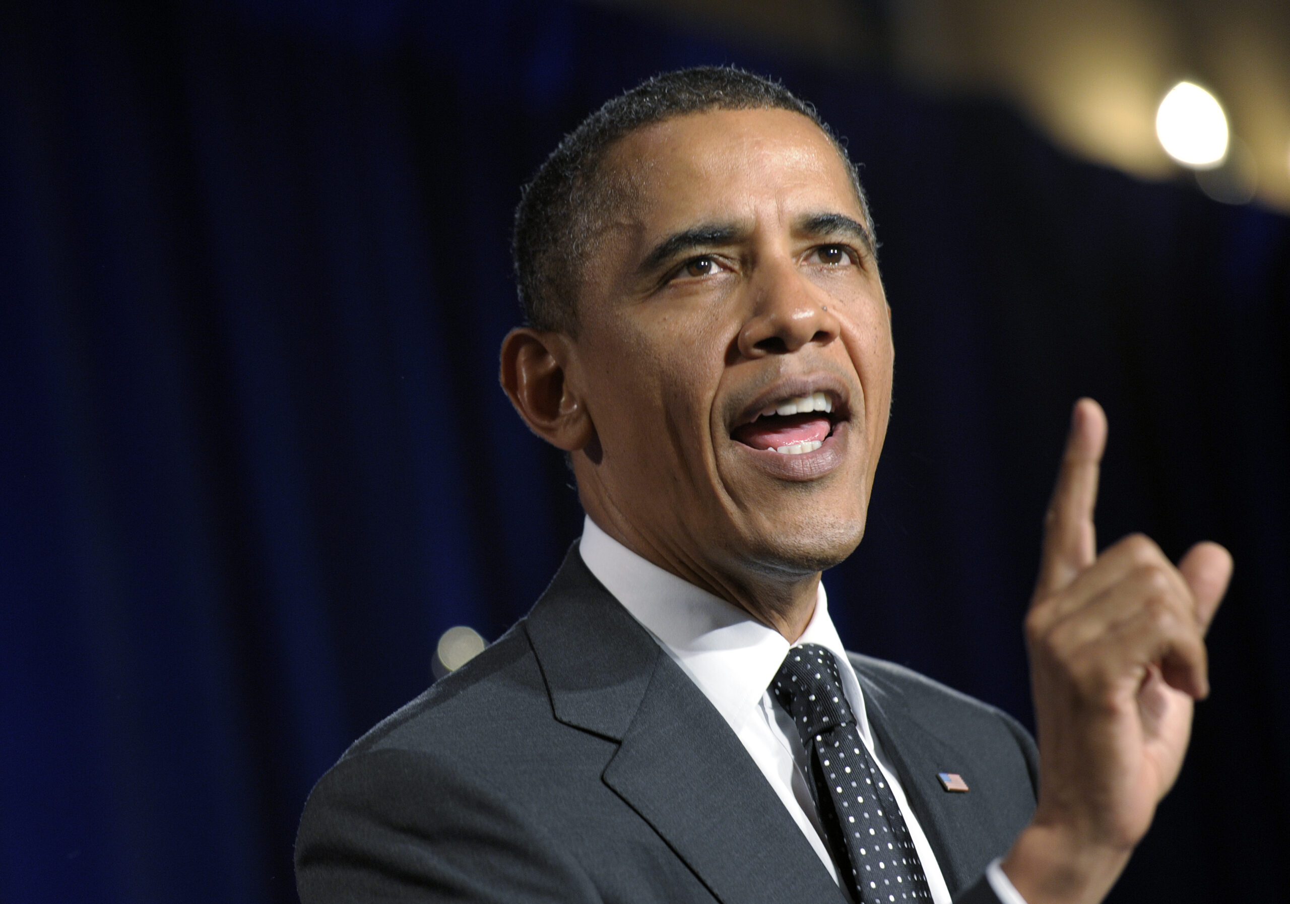President Barack Obama speaks at a fundraiser in New York City, Wednesday, Sept.  22, 2010. (AP Photo/Susan Walsh) (AP)