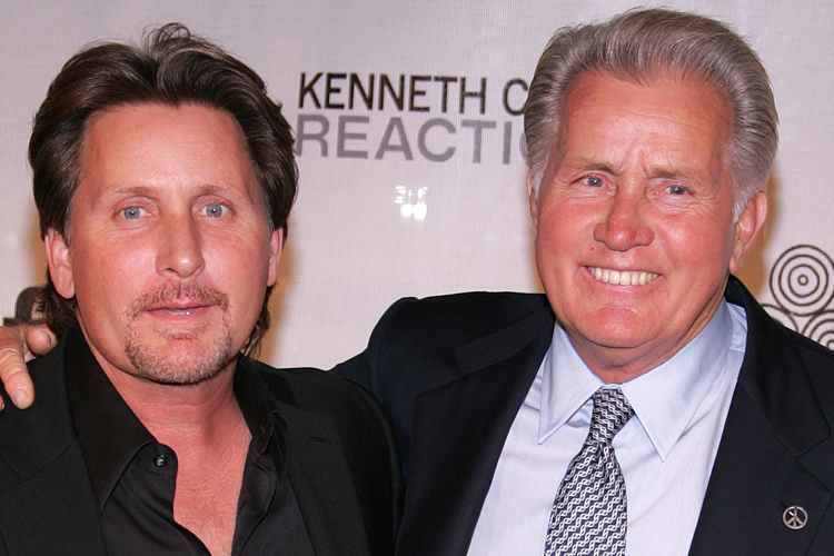 Emilio Estevez and Martin Sheen