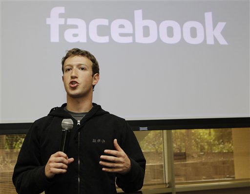 Facebook CEO Mark Zuckerberg talks about the social network site's new privacy settings in Palo Alto, Calif., Wednesday, May 26, 2010. (AP Photo/Marcio Jose Sanchez) (AP)