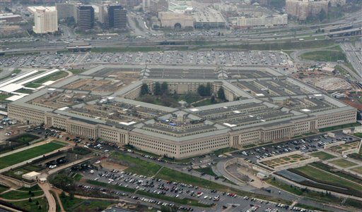 File - The Pentagon is seen in this aerial view in Washington, in this March 27, 2008 file photo. The WikiLeaks website appears close to releasing what the Pentagon fears is the largest cache of secret U.S. documents in history _ hundreds of thousands of intelligence reports compiled after the 2003 invasion of Iraq. In a message posted to its Twitter page on Thursday Oct. 21, 2010, the organization said there was a "major WikiLeaks press conference in Europe coming up."  (AP Photo/Charles Dharapak, File) (AP)