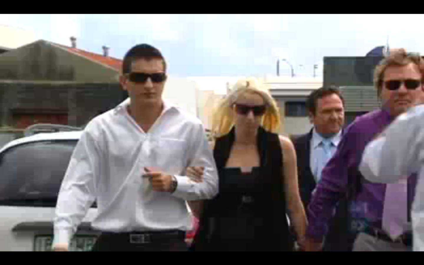 Sergie Brennan and Tegan Simone Leach in a still from ABC News