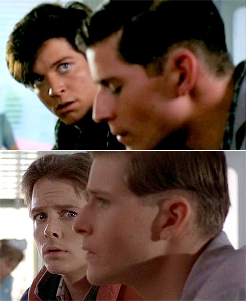 Eric Stoltz as Marty McFly in "Back to the Future"