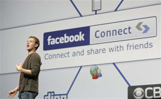 FILE  In this Wednesday, July 23, 2008 file photograph, Mark Zuckerberg, founder and CEO of Facebook, introduces Facebook Connect at a developer conference in San Francisco.  On Wednesday, Sept. 22, 2010, several media outlets reported that Zuckerberg is going to donate $100 million to Newak's public school system, which has has some of state's lowest test scores and poorest graduation rates. On Oprah Winfrey's Chicago-based syndicated television show Friday, Sept. 24, 2010, Democratic Newark Mayor Cory Booker, Republican Gov. Chris Christie and Facebook founder Zuckerberg are expected to announce the donation. (AP Photo/Eric Risberg, file) (AP)