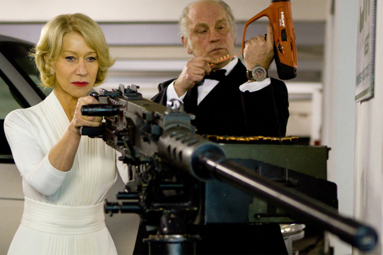 Helen Mirren and John Malkovich in "Red"
