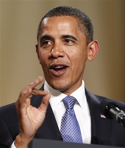 President Barack Obama speaks at Fortune's Most Powerful Women Summit in Washington, Tuesday, Oct. 5, 2010. (AP Photo/Charles Dharapak) (AP)