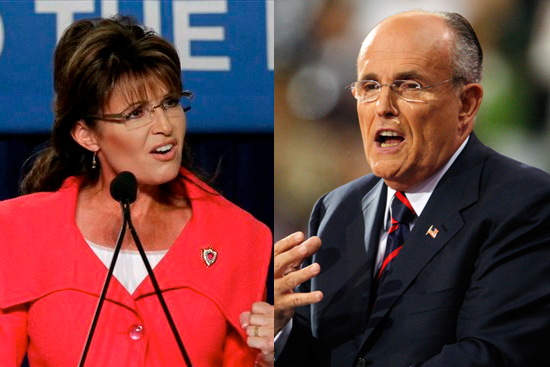 Sarah Palin and Rudy Giuliani