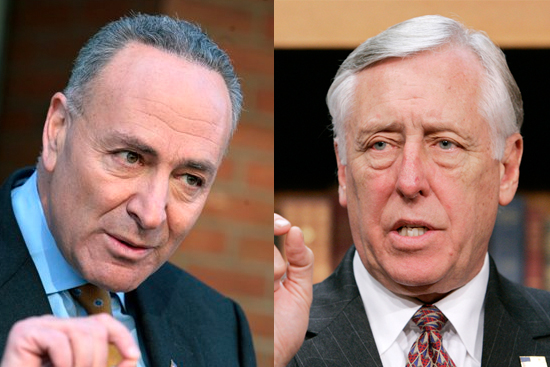 Sen. Chuck Schumer and U.S. House Majority Leader Rep. Steny Hoyer