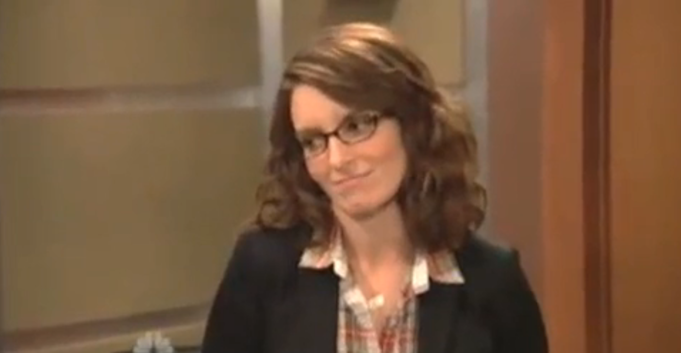 Tina Fey performs in last night's live episode of "30 Rock"