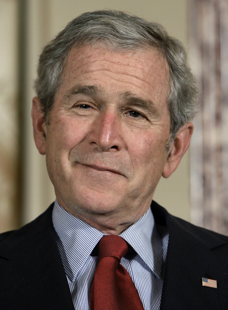 U.S. President George W. Bush attends the ceremony to commemorate foreign policy achievements at the State Department in Washington January 15, 2009. REUTERS/Yuri Gripas (UNITED STATES) (Â© Yuri Gripas / Reuters)