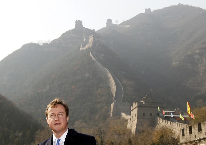Britain's Prime Minister David Cameron visits the Great Wall during a trade mission in Beijing November 10, 2010.  REUTERS/Darren Staples   (CHINA - Tags: POLITICS BUSINESS) (Â© Darren Staples / Reuters)
