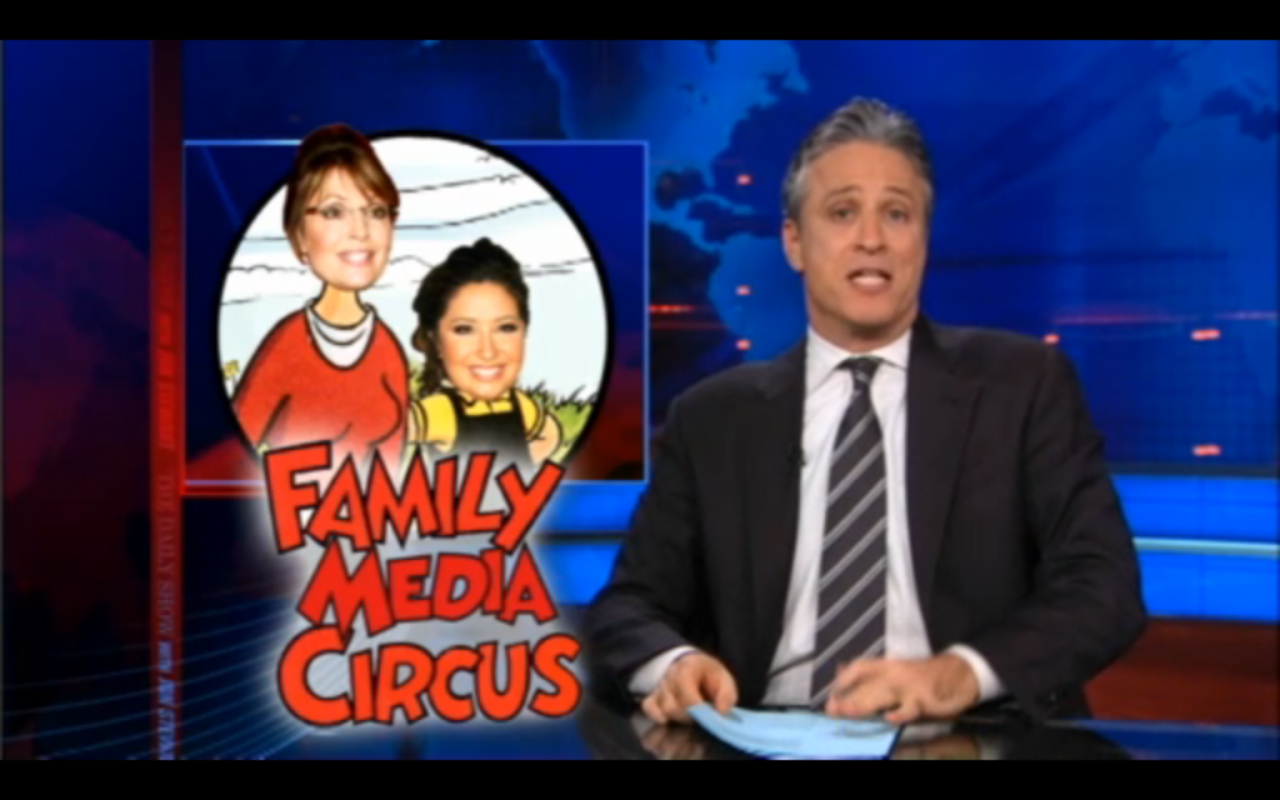 A still from Wednesday's episode of "The Daily Show"