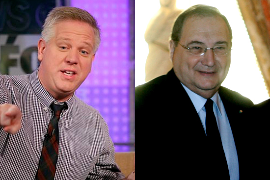 Glenn Beck and Anti-Defamation League director Abraham Foxman