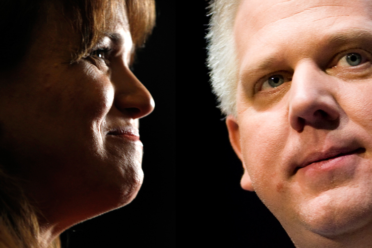 Christine O'Donnell and Glenn Beck
