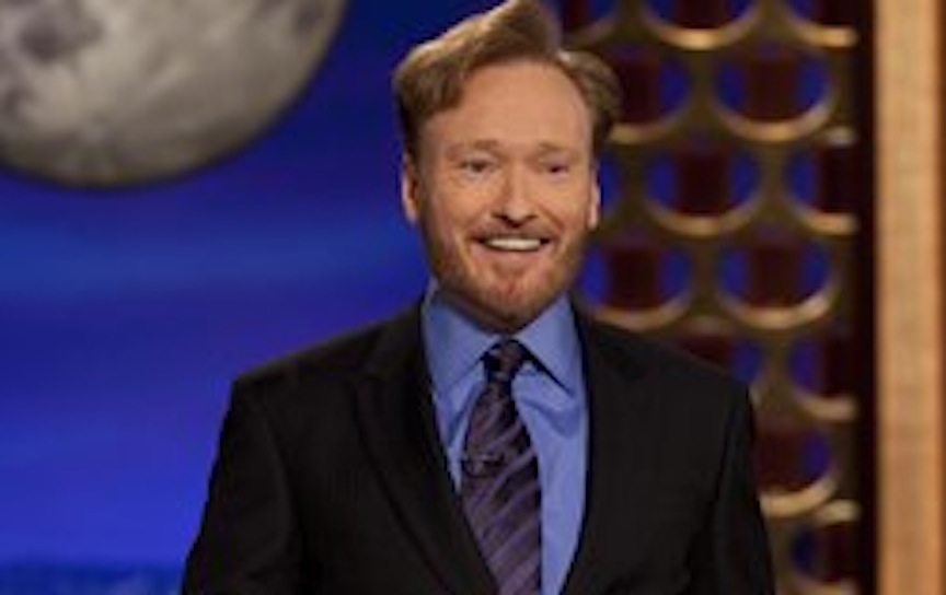 ** ADDS PHOTOGRAPHER CREDIT ** In this photo provided by TBS, Conan O'Brien performs during the debut of his new TBS show "Conan" on Monday, Nov. 8, 2010. (AP Photo/TBS, Meghan Sinclair) NO SALES (AP)