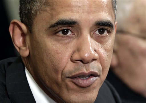 President Barack Obama waits for reporters and TV cameras to leave the room after making a statement on the ratification progress of the New START pact (Strategic Arms Reduction Treaty), Thursday, Nov. 18, 2010, in the Roosevelt Room at the White House in Washington.  (AP Photo/J. Scott Applewhite) (AP)