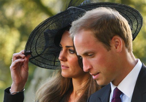 FILE - In this Oct. 23, 2010 file photo, Britain's  Prince William and Kate Middleton leave the wedding of their friends Harry Mead and Rosie Bradford in the village of Northleach, England. According to an announcement from Clarence House in London, Tuesday Nov. 16, 2010, the couple are engaged, and will be married in 2011.(AP Photo/Chris Ison, pa , File)  UNITED KINGDOM OUT: NO SALES: NO ARCHIVE (AP)