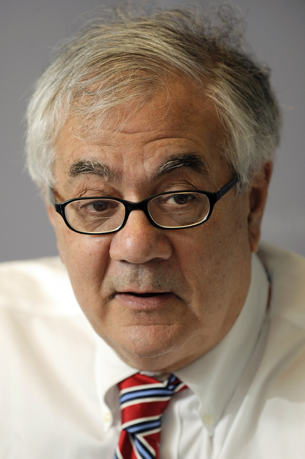 U.S. Representative Barney Frank (D-MA), Chairman of the House Financial Services Committee, participates in the Reuters Global Financial Regulation Summit in Washington, April 28, 2009.  REUTERS/Jonathan Ernst (UNITED STATES POLITICS BUSINESS HEADSHOT) (Â© Jonathan Ernst / Reuters)