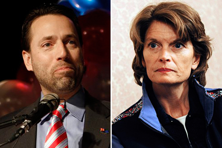 Joe Miller and Lisa Murkowski