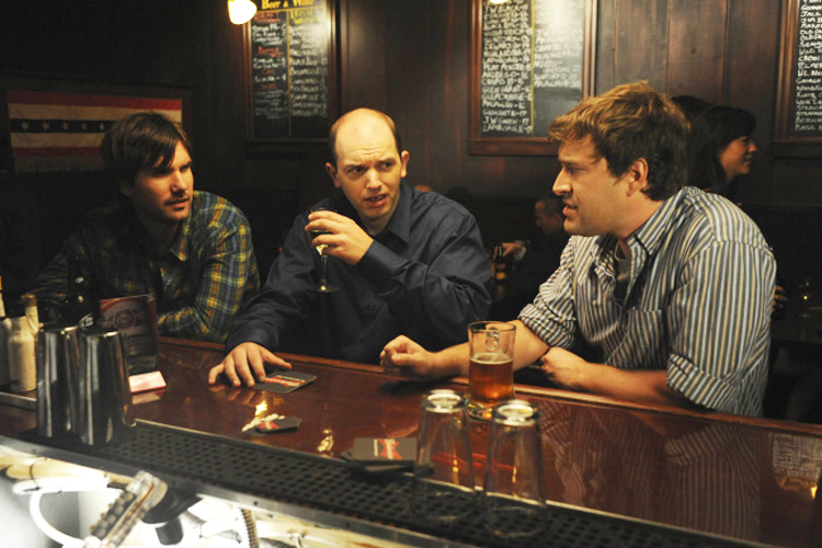 THE LEAGUE: L-R: John Lajoie, Paul Sheer and Mark Duplass. THE LEAGUE airs Thursday, Nov. 19 on FX. CR: Patrick McElhenney / FX