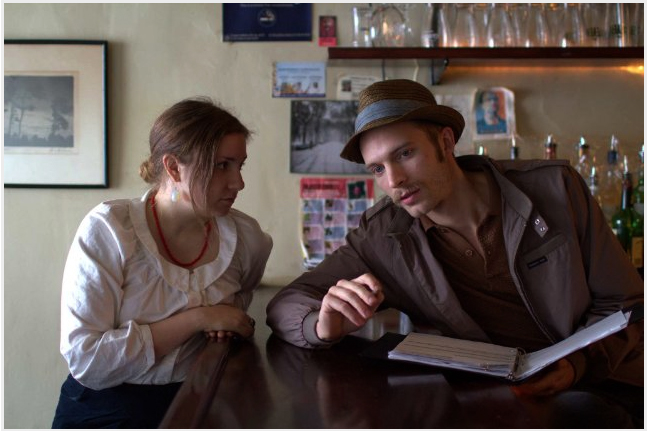 Lena Dunham and David Call in "Tiny Furniture"