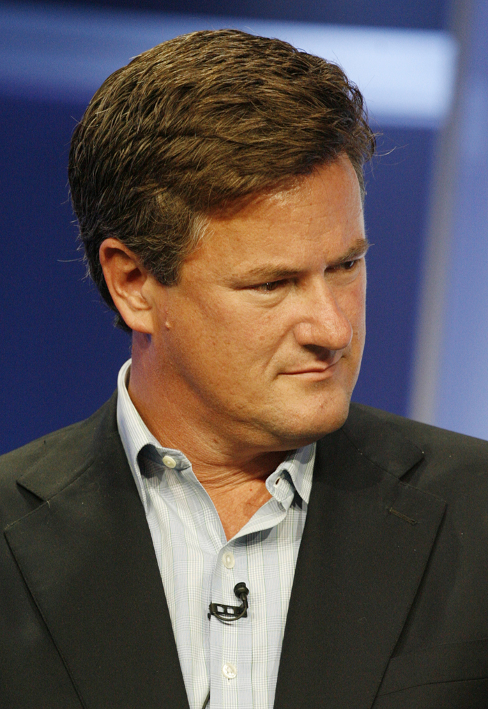 Joe Scarborough, host of "Morning Joe", takes part in the NBC News Decision '08 panel at the NBC Universal summer press tour  in Beverly Hills, California July 21, 2008.  REUTERS/Fred Prouser       (UNITED STATES) (Â© Fred Prouser / Reuters)