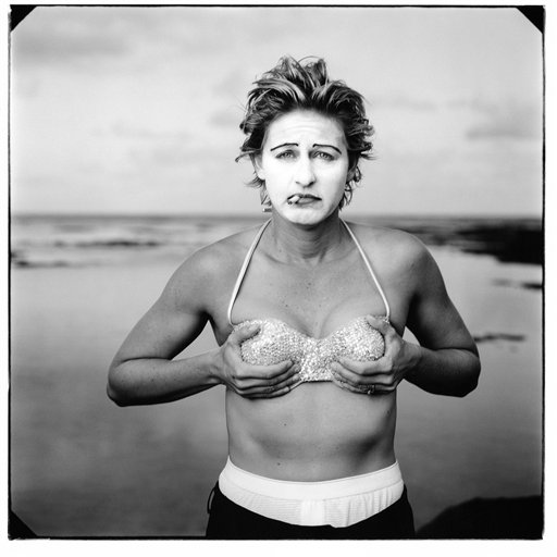 This undated handout photo provided by the National Portrait Galley shows a photo of Ellen DeGeneres by Annie Leibovitz, part of an exhibit entitled: Hide/Seek: Difference and Desire in American Portraiture which opened Oct. 30 and runs through Feb. 13, 2011.  The  Gallery stages the first major museum exhibit showing how sexual orientation and gender identity has been portrayed in American art through history. The installation will feature 105 works by such masters as Thomas Eakins, Jasper Johns, Robert Rauschenberg, Andy Warhol and others.  (AP Photo/National Portrait Gallery) (AP)