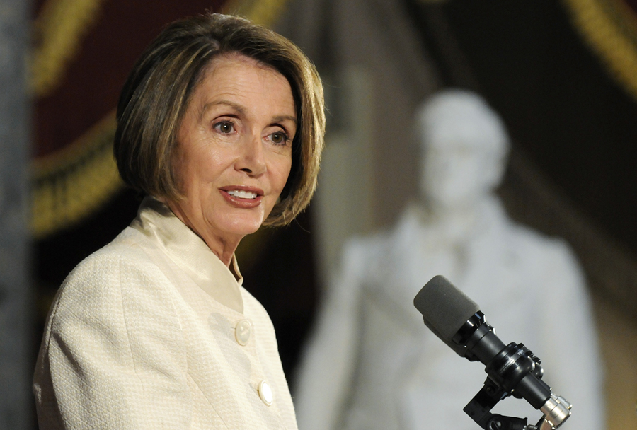 U.S. House Speaker Nancy Pelosi (D-CA) addresses a ceremony commemorating the 60th anniversary of the Korean War, at the U.S. Capitol in Washington, June 24, 2010.  REUTERS/Jonathan Ernst (UNITED STATES - Tags: POLITICS MILITARY ANNIVERSARY) (Â© Jonathan Ernst / Reuters)