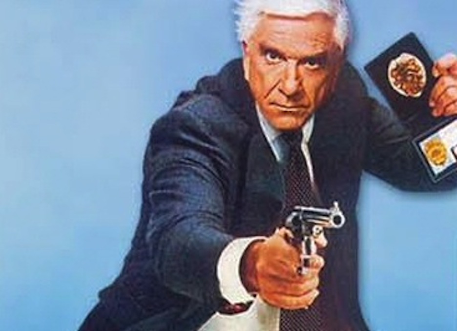 Detail from poster for "Naked Gun"