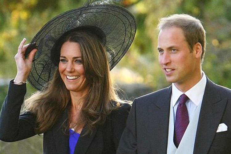 Prince William and Kate Middleton leave the wedding of their friends Harry Mead and Rosie Bradford in October.