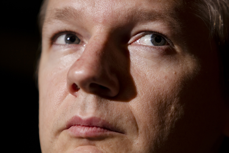 Julian Assange, founder of WikiLeaks, which has made public about 500,000 classified U.S. files on the wars in Iraq and Afghanistan, holds a news conference at the Geneva Press Club in Geneva, November 4, 2010, the day before the United Nation's Human Rights Council examines the U.S. human rights record in its universal periodic review programme.    REUTERS/Valentin Flauraud (SWITZERLAND - Tags: MEDIA POLITICS HEADSHOT) (Â© Valentin Flauraud / Reuters)