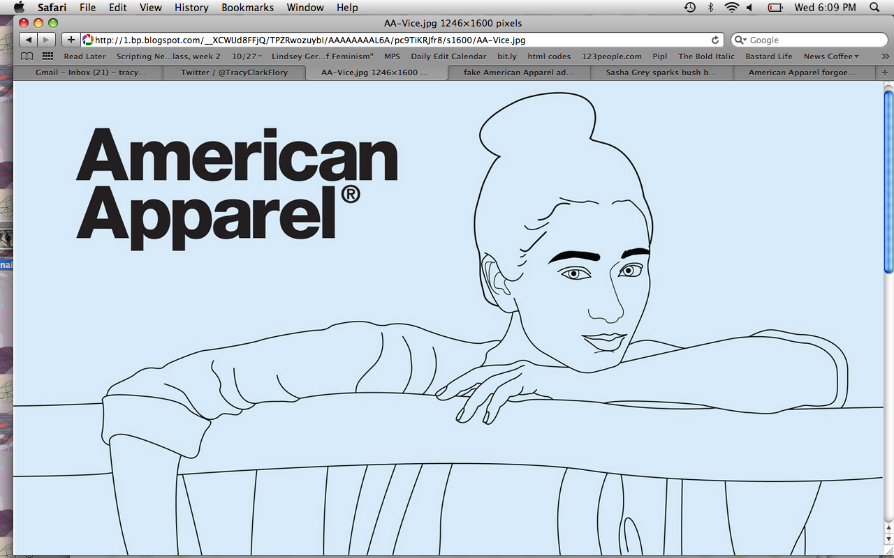 American Apparel's latest print ad