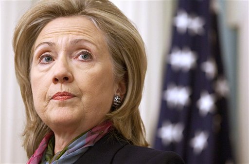 Secretary of State Hillary Rodham Clinton makes a statement on the Wikileaks document release, Monday, Nov. 29, 2010, at the State Department in Washington.  (AP Photo/Evan Vucci) (AP)