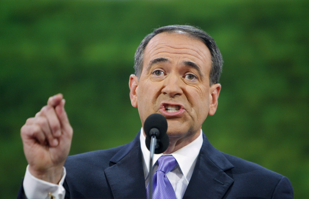 Former Republican presidential candidate Mike Huckabee speaks during the third session of the 2008 Republican National Convention in St. Paul, Minnesota September 3, 2008.   REUTERS/Brian Snyder    (UNITED STATES)   US PRESIDENTIAL ELECTION CAMPAIGN 2008  (USA) (Â© Brian Snyder / Reuters)