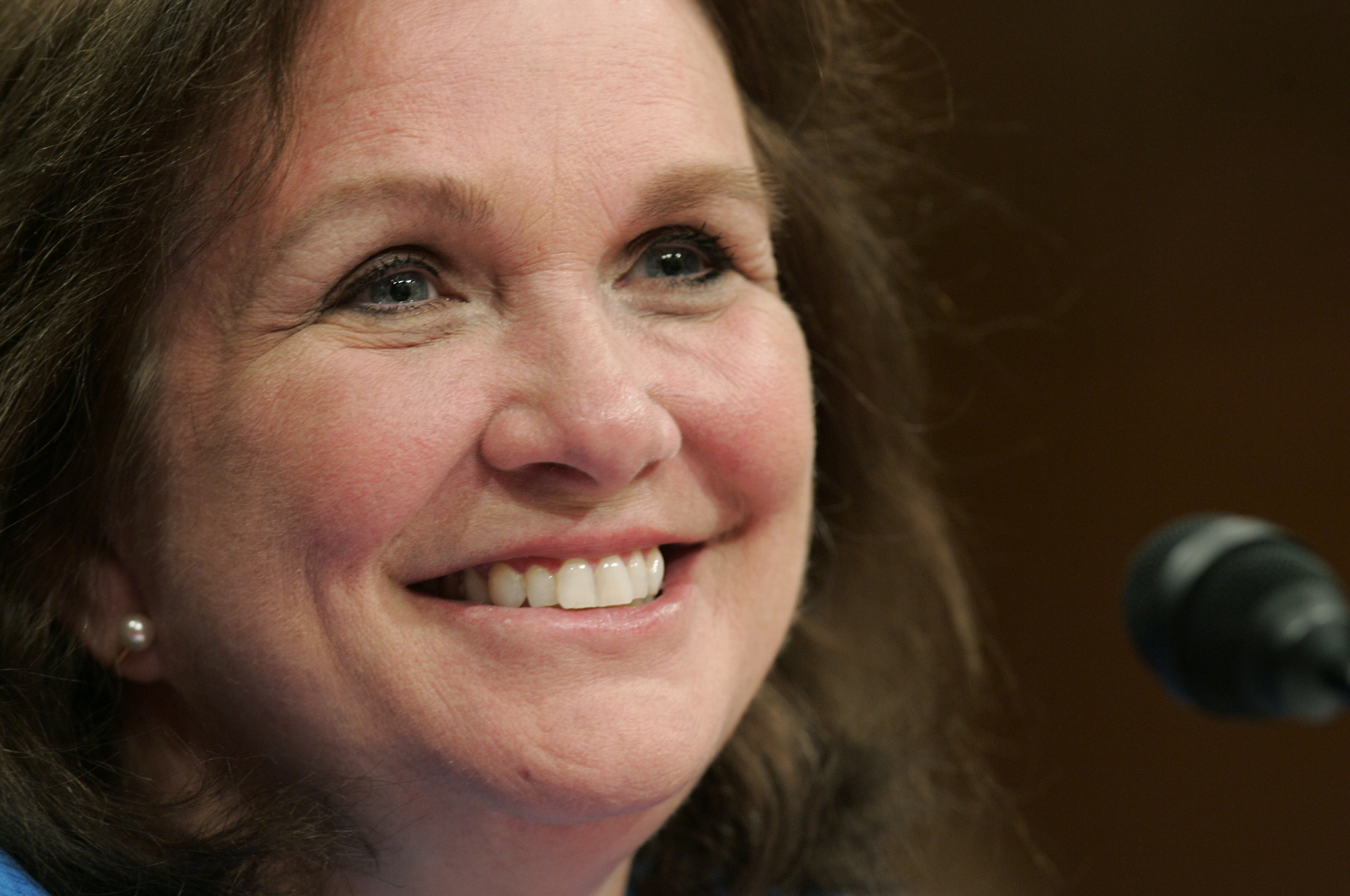 Elizabeth Edwards, wife of former Democratic presidential hopeful Sen. John Edwards, D-N.C., testifies before the Senate Health, Education, Labor, and Pensions committee hearing on the challenges and opportunities for fighting cancer, Thursday, May 8, 2008 on Capitol Hill in Washington. (AP Photo/Susan Walsh) (Associated Press)