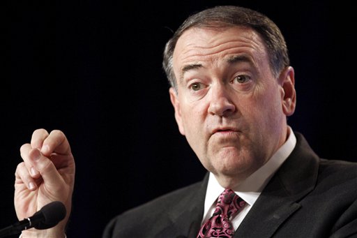 FILE - In this Sept. 17, 2010 file photo, former Arkansas Gov. Mike Huckabee speaks in Washington. (AP Photo/Jacquelyn Martin, File) (AP)