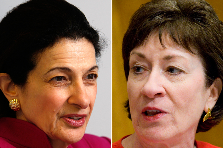 Olympia Snowe and Susan Collins