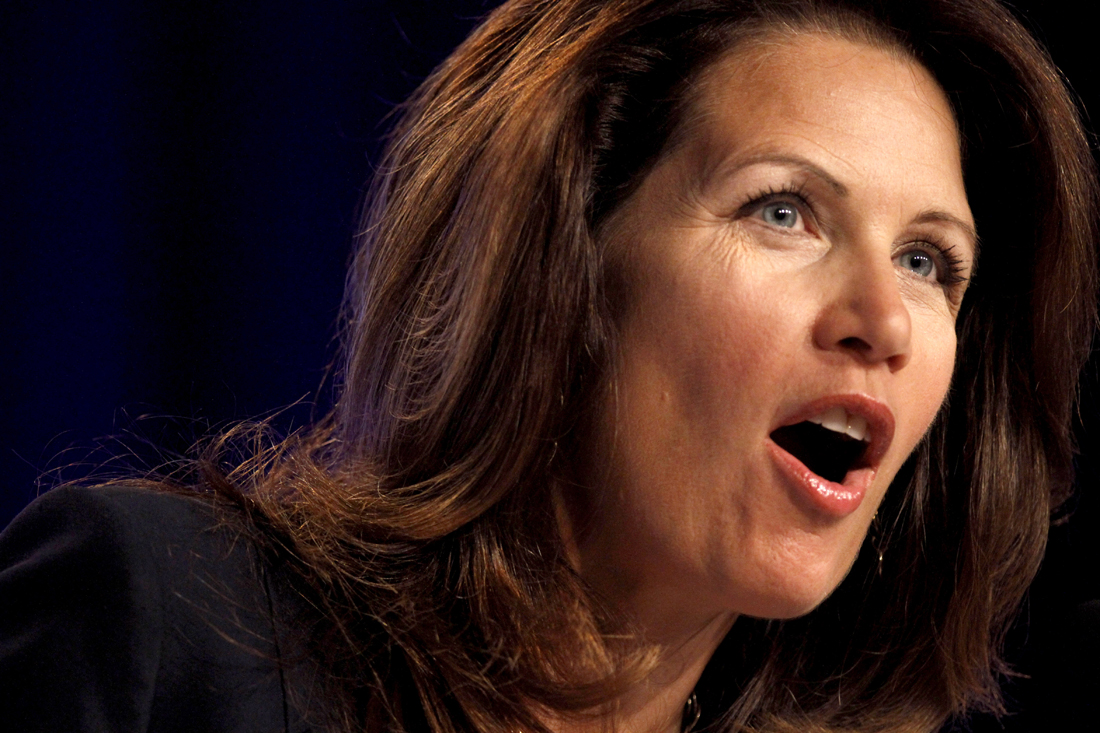 Rep. Michele Bachmann, R-Minn., speaks to the Values Voter Summit, held by the Family Research Council Action, Friday, Sept. 17, 2010, in Washington. (AP Photo/Jacquelyn Martin) (Jacquelyn Martin)