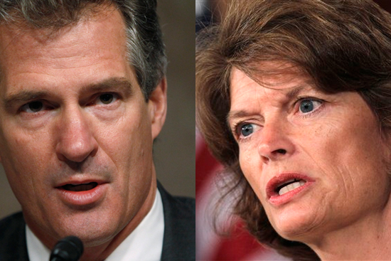 Sen. Scott Brown and Sen. Sen. Lisa Murkowski