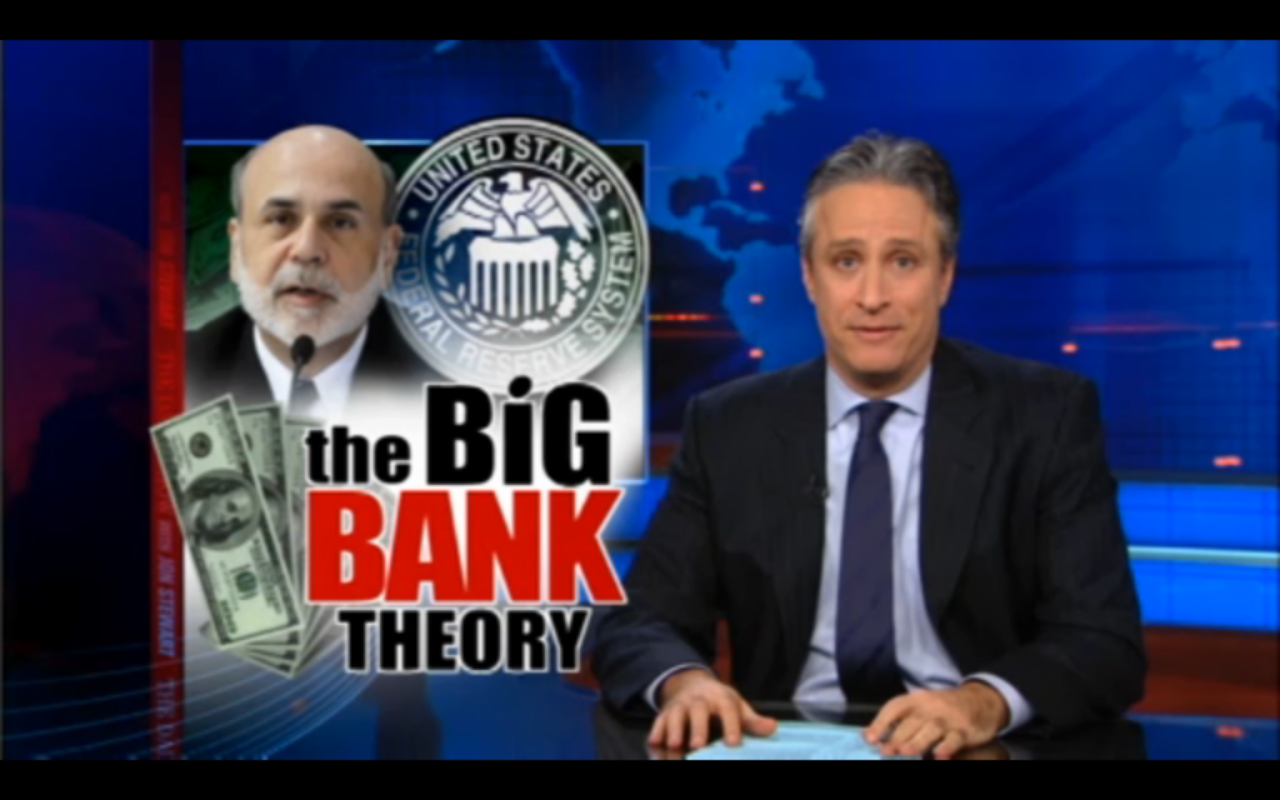 A still from Tuesday night's episode of "The Daily Show."