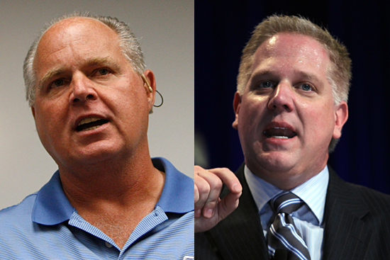 Rush Limbaugh and Glenn Beck