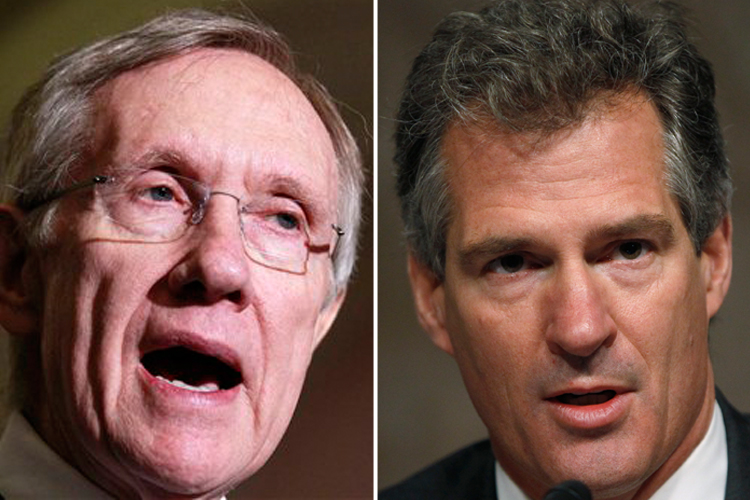 Harry Reid and Scott Brown