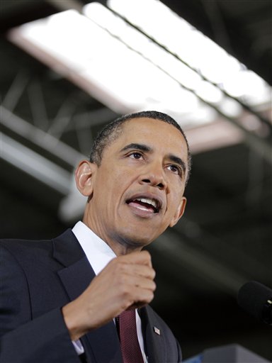 President Barack Obama talks about the latest reports showing a decline in the unemployment rate as he highlights his economic policies in a speech on the factory floor of the Thompson Creek Window Company in Landover, Md., Friday, Jan. 7, 2011. Obama also announced Gene Sperling as the new head of the National Economic Council. (AP Photo/J. Scott Applewhite) (AP)