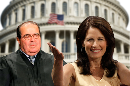 Justice Antonin Scalia and Rep. Michele Bachmann