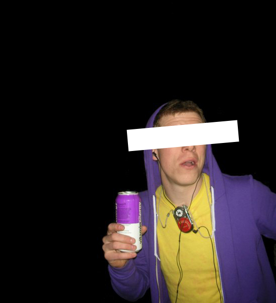 At the time this photo was taken, I was drinking at least three cans of (the now discontinued) vitaminenergy every day. That amounts to about a cup of sugar.