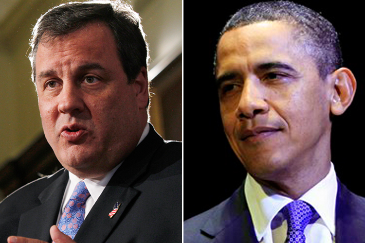 Chris Christie and President Obama