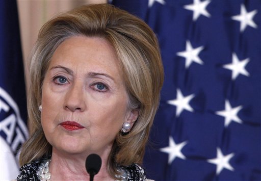 Secretary of State Hillary Rodham Clinton speaks about China, Friday, Jan. 14, 2011, at the State Department in Washington. (AP Photo/Charles Dharapak) (AP)