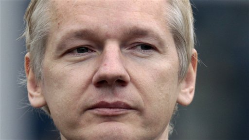 The founder of WikiLeaks Julian Assange faces the media after making an appearance at Belmarsh Magistrates' Court in London, Tuesday, Jan. 11, 2011.  The founder of secret-spilling website WikiLeaks was back in court Tuesday as part of his fight to avoid being extradited to Sweden, where he's wanted on sex crimes allegations.  The procedural hearing lasted for only about 10 minutes, with lawyers for both sides saying they were on track for Assange's next court appearance on Feb. 7.  (AP Photo/Lefteris Pitarakis) (AP)