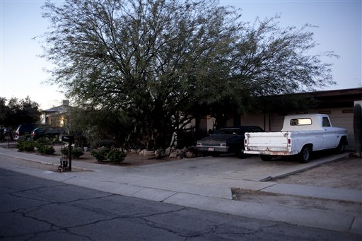 The home of Jared Loughner, at 7741 N Soledad Ave., Sunday, Jan. 9, 2011 in Tucson, Az. Loughner is accused of attempting to assassinate Rep. Gabrielle Giffords and killing six other people Saturday, Jan. 8, 2011 during a "Congress on your Corner" event at a mall in Tucson, Az.  (AP Photo/The Arizona Republic, Mark Henle) (AP)