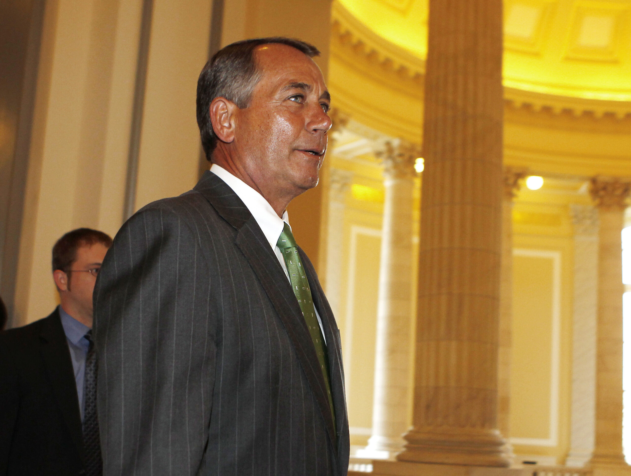 Incoming Speaker of the House John Boehner arrives for a GOP Caucus meeting on Capitol Hill in Washington, January 4, 2011. Boehner will take over the Speaker's duties from outgoing Speaker of the House Nancy Pelosi tomorrow.       REUTERS/Larry Downing (UNITED STATES - Tags: POLITICS) (Reuters)